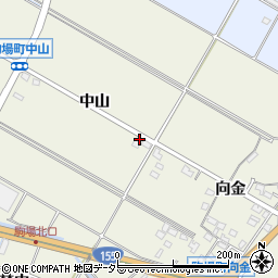 愛知県豊田市駒場町（中山）周辺の地図