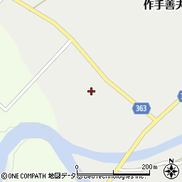 愛知県新城市作手善夫カシノキ46周辺の地図