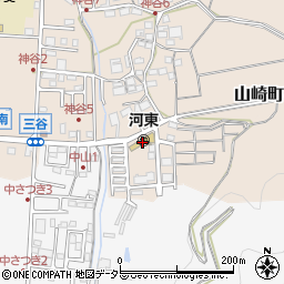 宍粟市立　河東幼稚園周辺の地図