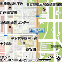 京都府京都市上京区五町目町周辺の地図