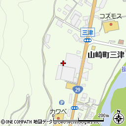 兵庫県宍粟市山崎町三津196周辺の地図