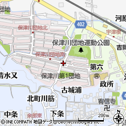 京都府亀岡市北河原町周辺の地図