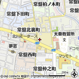 京都中央信用金庫常盤東支店周辺の地図