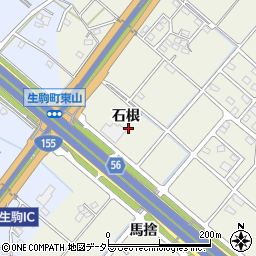 愛知県豊田市花園町石根周辺の地図