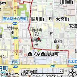 京都府京都市上京区行衛町周辺の地図