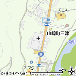 兵庫県宍粟市山崎町三津93周辺の地図