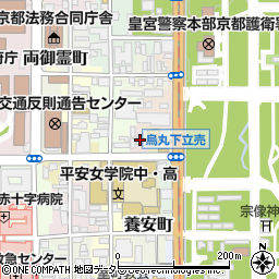 京都府京都市上京区五町目町180周辺の地図