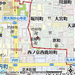 京都府京都市上京区行衛町周辺の地図