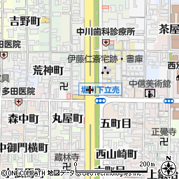 堀川下立売周辺の地図