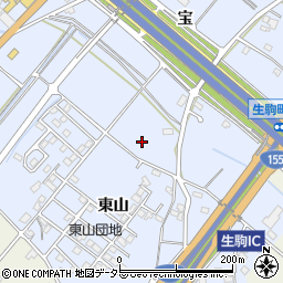 愛知県豊田市生駒町宝46-3周辺の地図