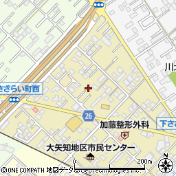 三重県四日市市下さざらい町周辺の地図