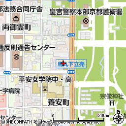 京都府京都市上京区五町目町185周辺の地図