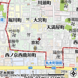 京都府京都市上京区突抜町周辺の地図