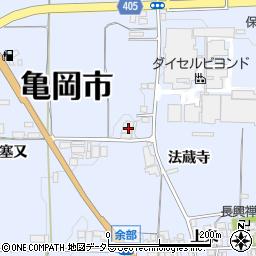 京都府亀岡市余部町大塚51-1周辺の地図