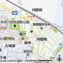 京都府亀岡市河原町75周辺の地図