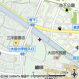 愛知県東海市大田町細田180周辺の地図