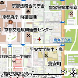 京都府京都市上京区勘解由小路町周辺の地図