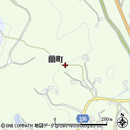 愛知県豊田市蘭町周辺の地図