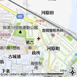 京都府亀岡市河原町77周辺の地図