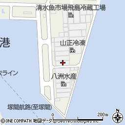 清水冷凍江尻工場周辺の地図