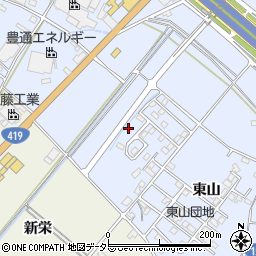 愛知県豊田市生駒町東山742周辺の地図