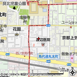 京都府京都市中京区西ノ京馬代町周辺の地図