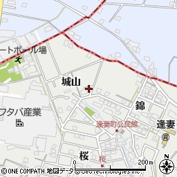 愛知県知立市逢妻町城山41周辺の地図