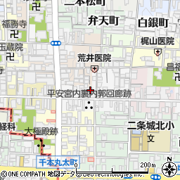 京都府京都市上京区田中町周辺の地図