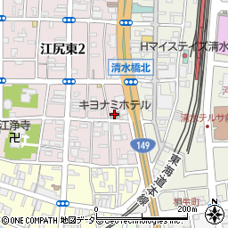 キヨナミホテル周辺の地図