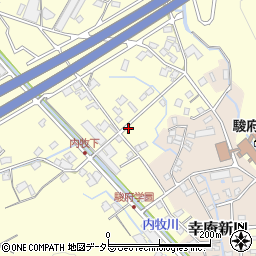 静岡県静岡市葵区内牧1664周辺の地図