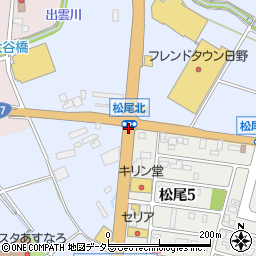 松尾北周辺の地図