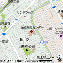 静岡市清水医師会　健診センター周辺の地図