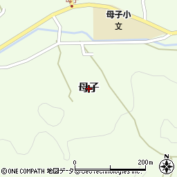 兵庫県三田市母子周辺の地図