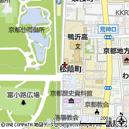 京都府京都市上京区松蔭町周辺の地図