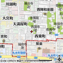 京都府京都市上京区西東町360周辺の地図