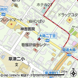 京都信用金庫草津支店周辺の地図