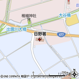 東近江行政組合日野消防署周辺の地図