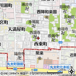 京都府京都市上京区西東町364周辺の地図