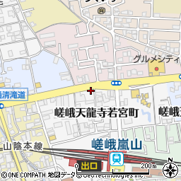 京都府京都市右京区嵯峨天龍寺若宮町21周辺の地図