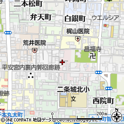 京都府京都市上京区下丸屋町520-6周辺の地図