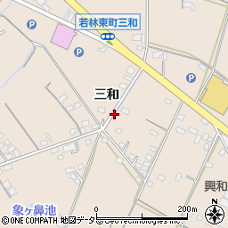 愛知県豊田市若林東町三和周辺の地図
