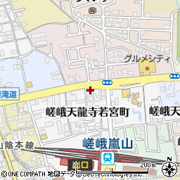 京都府京都市右京区嵯峨天龍寺若宮町21-2周辺の地図