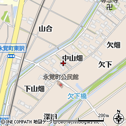 愛知県豊田市永覚町中山畑31周辺の地図