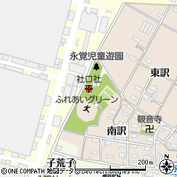 社口社周辺の地図