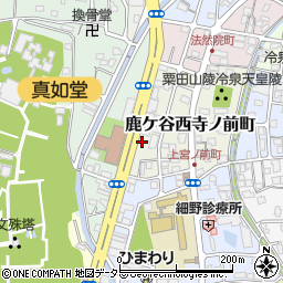 京都府京都市左京区鹿ケ谷西寺ノ前町周辺の地図