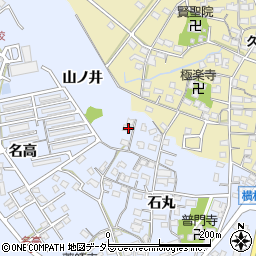 愛知県大府市横根町山ノ井周辺の地図