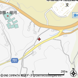 京都府亀岡市本梅町平松休コバ周辺の地図