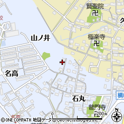 愛知県大府市横根町（山ノ井）周辺の地図