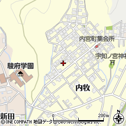 静岡県静岡市葵区内牧116周辺の地図