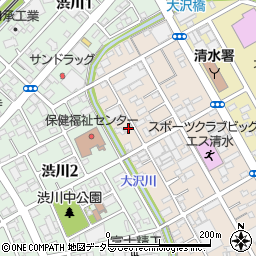 静岡県静岡市清水区西大曲町10-13周辺の地図